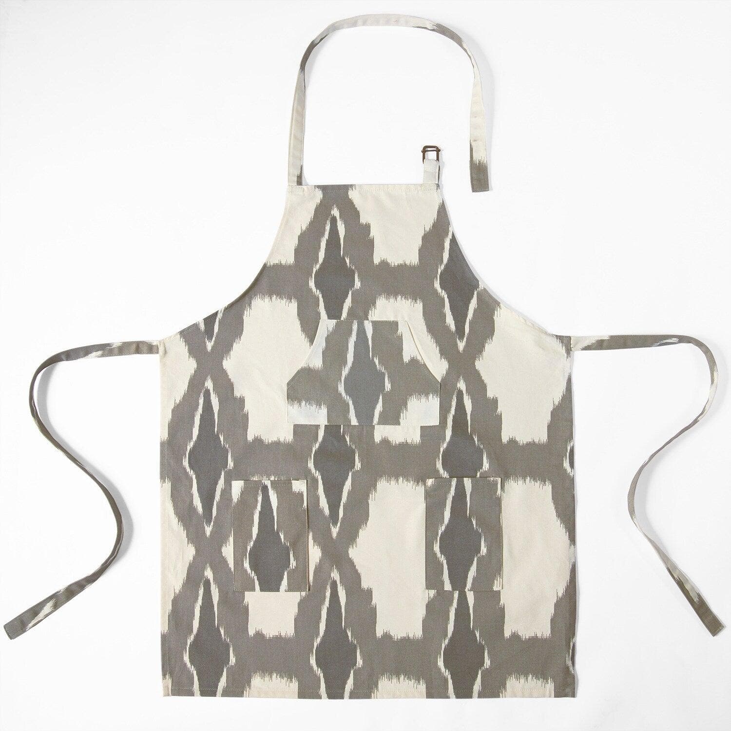 Sorong Beige Printed Cotton Apron - HalfPriceDrapes.com
