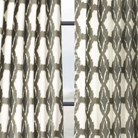 Sorong Beige Printed Cotton Custom Curtain - HalfPriceDrapes.com