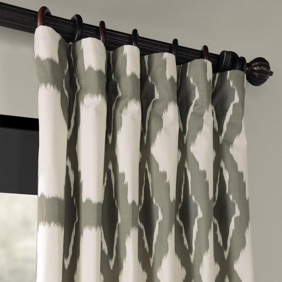 Sorong Beige Printed Cotton Curtain