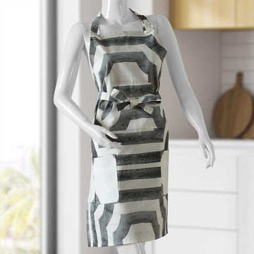Mecca Steel Printed Cotton Apron - HalfPriceDrapes.com