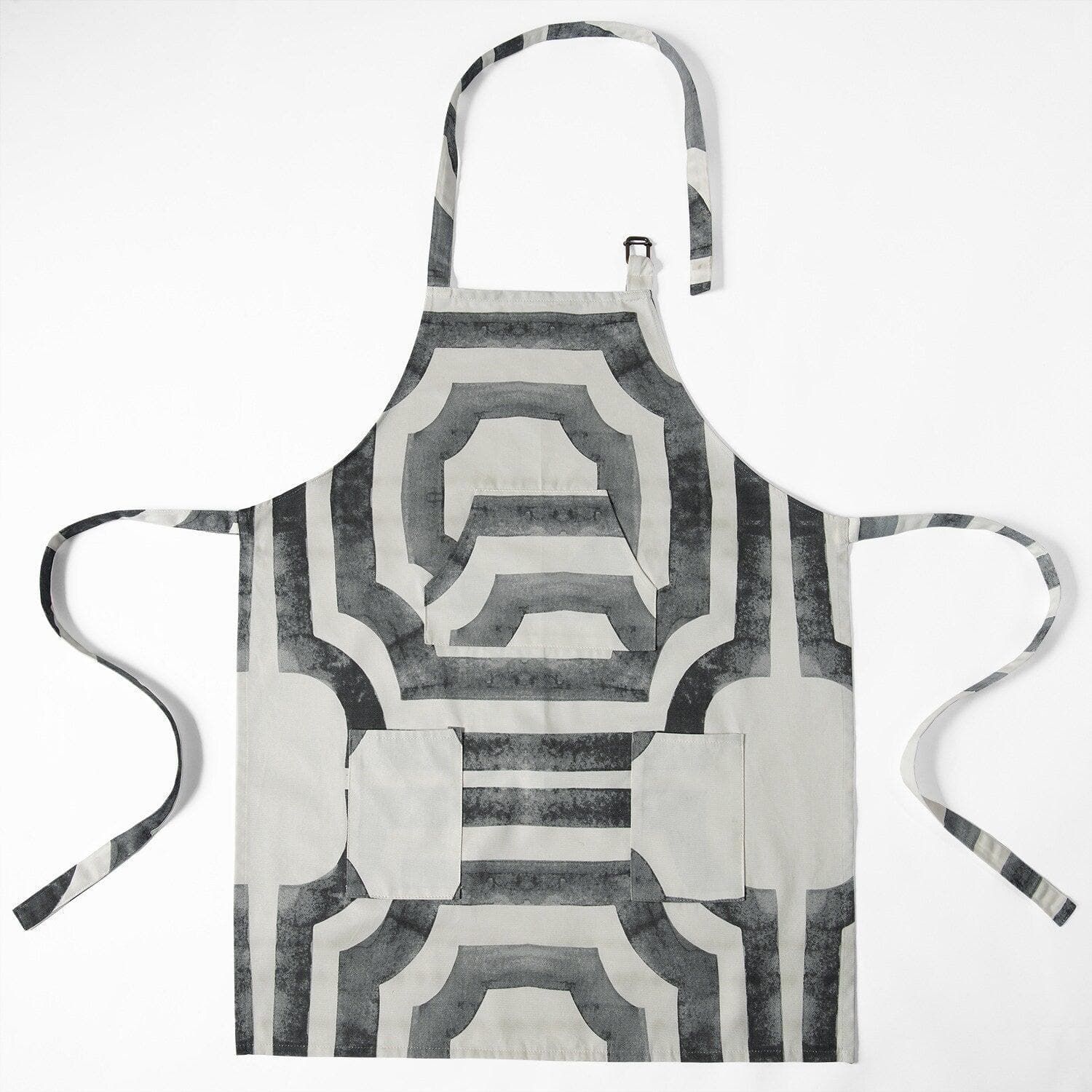 Mecca Steel Printed Cotton Apron - HalfPriceDrapes.com