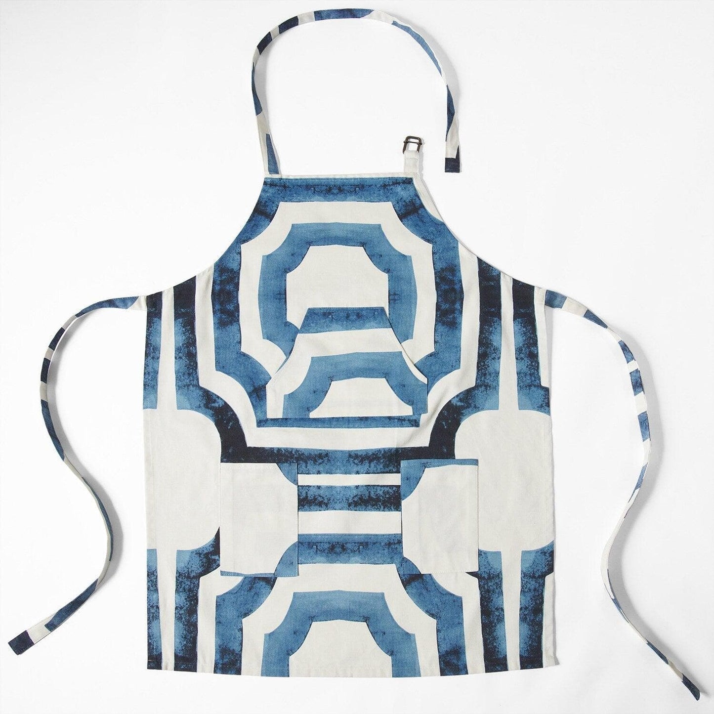 Mecca Blue Printed Cotton Apron - HalfPriceDrapes.com