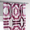 Mecca Pink French Pleat Printed Cotton Curtain