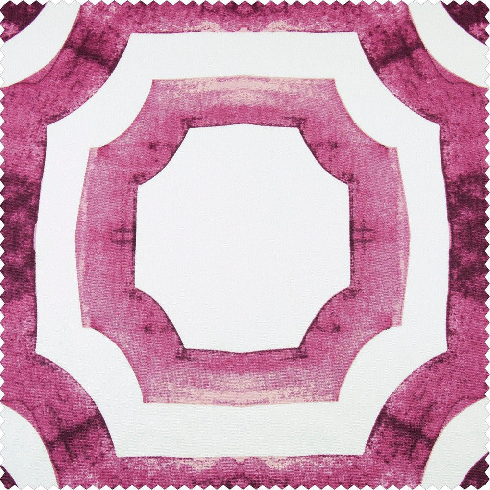 Mecca Pink Printed Cotton Swatch - HalfPriceDrapes.com