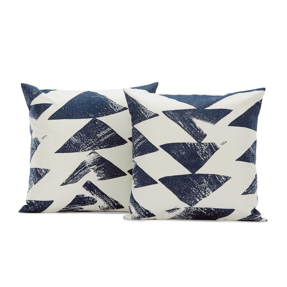 Triad Indigo Printed Cotton Cushion Covers - Pair (2 pcs.)