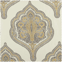 Arabesque Tan Printed Cotton Swatch - HalfPriceDrapes.com