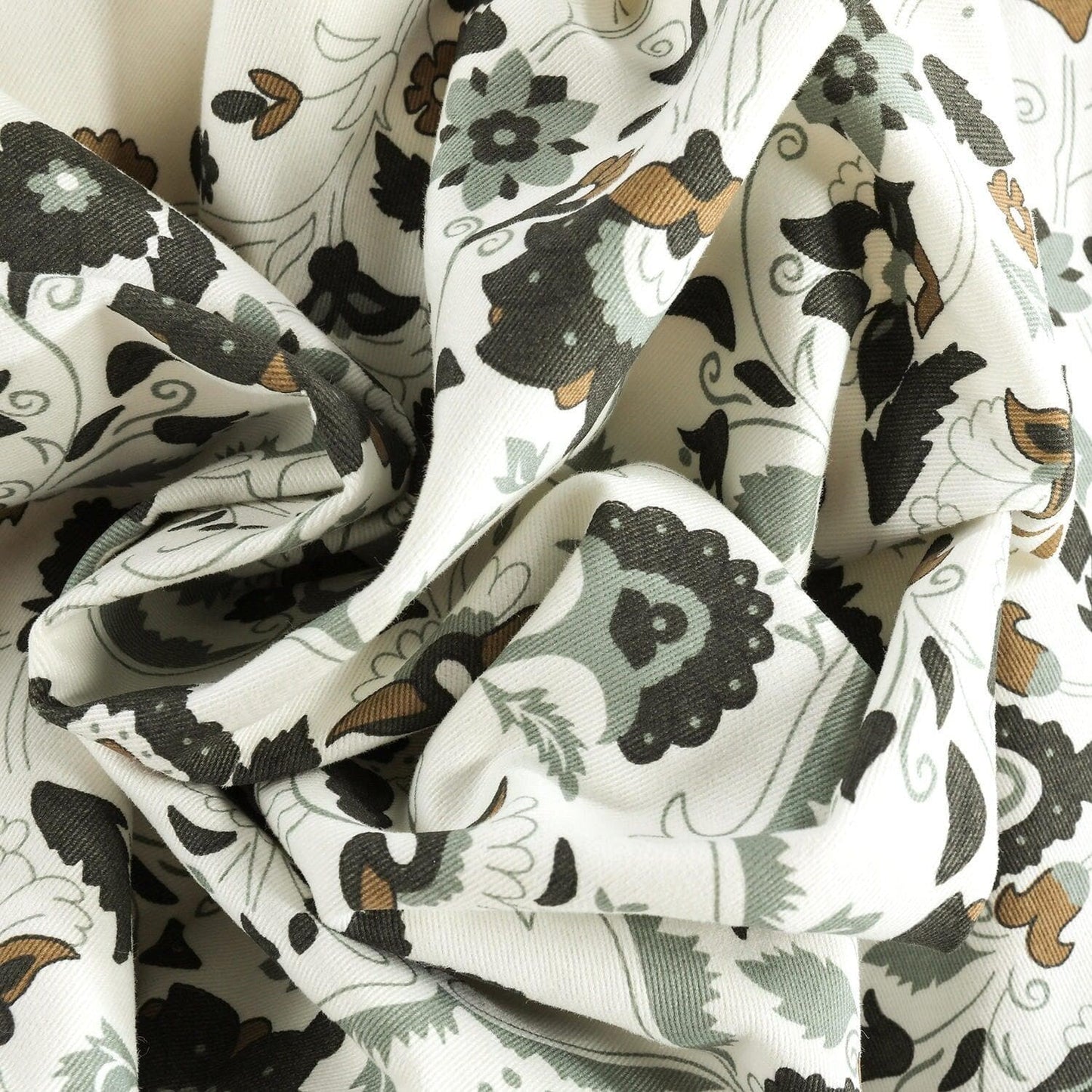 Kerala Cocoa Printed Cotton Cushion Covers - Pair (2 pcs.)