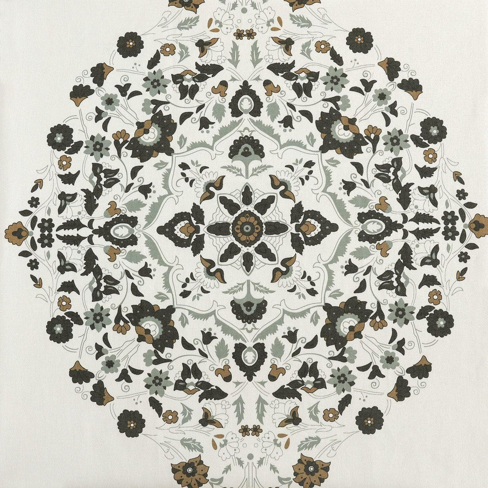 Kerala Cocoa Printed Cotton Cushion Covers - Pair (2 pcs.)