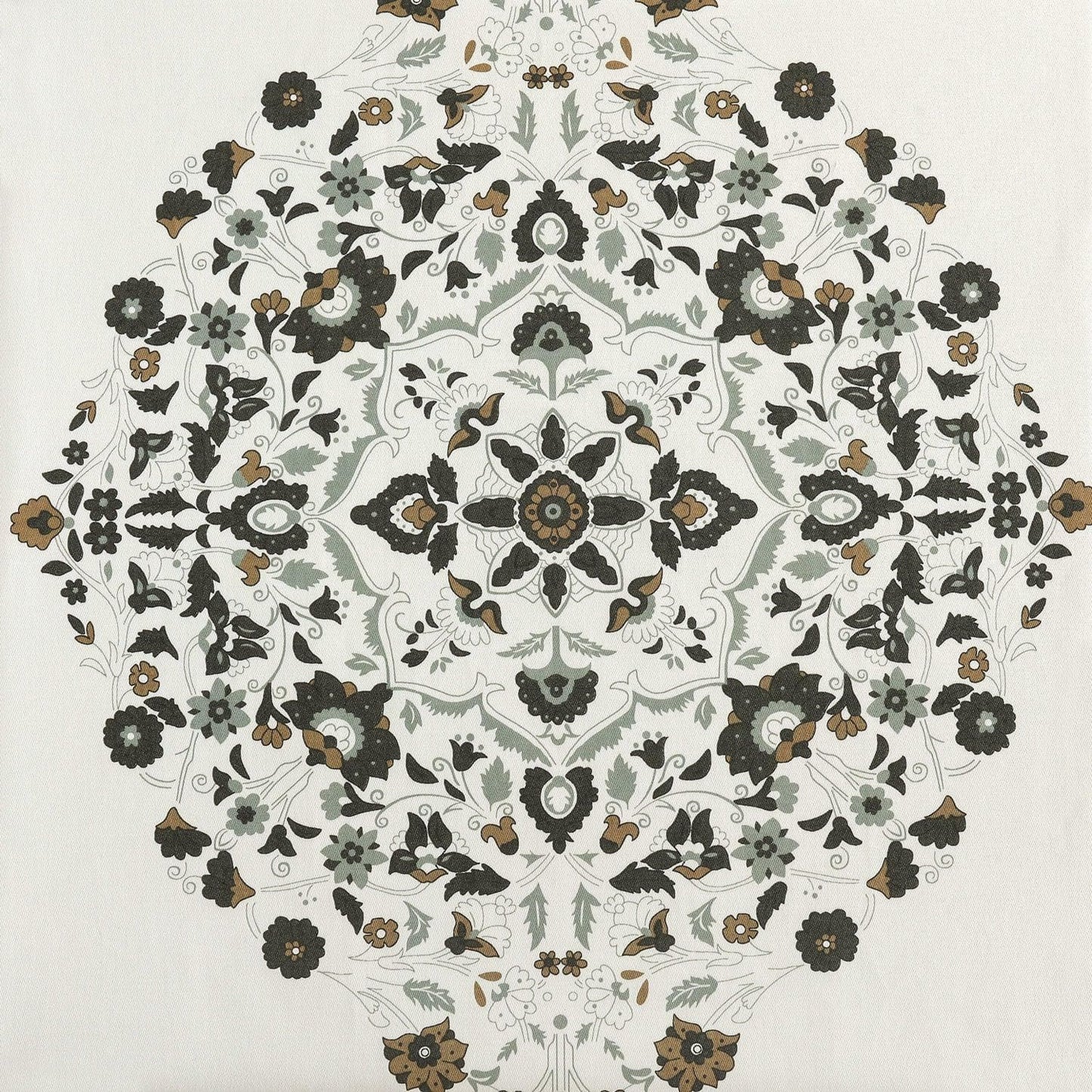 Kerala Cocoa Printed Cotton Cushion Covers - Pair (2 pcs.)