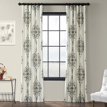 Kerala Cocoa Printed Cotton Curtain