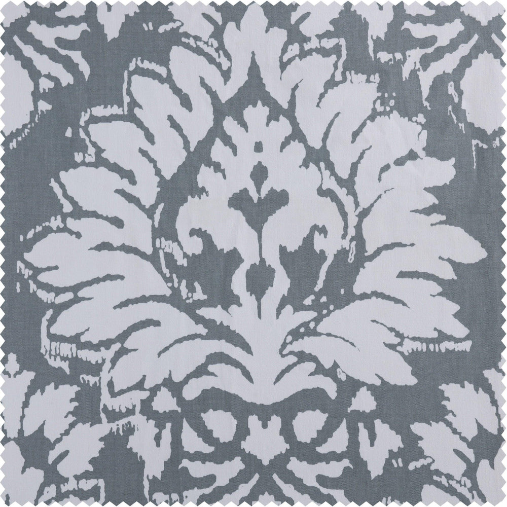 Lacuna Grey Printed Cotton Swatch - HalfPriceDrapes.com
