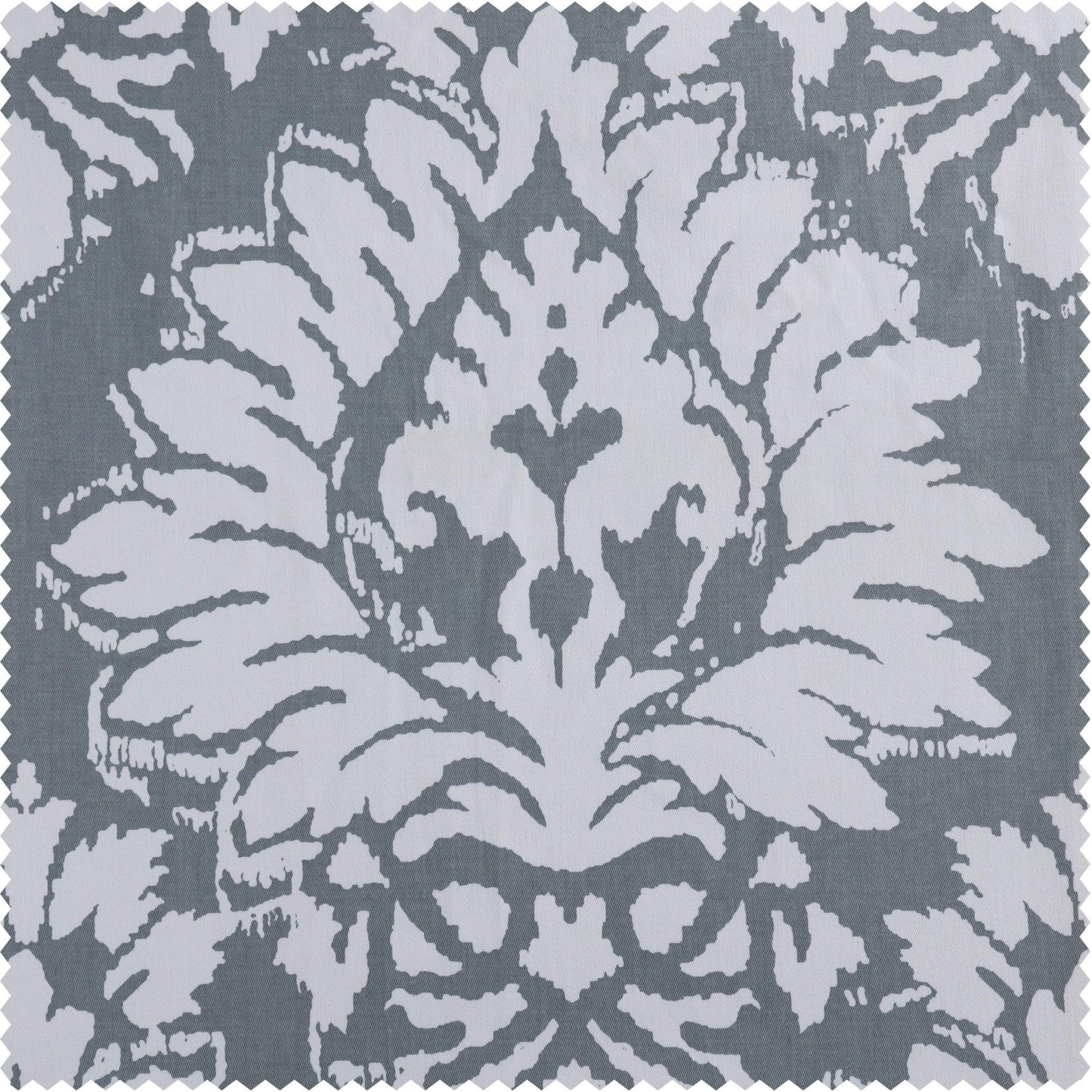Lacuna Grey Printed Cotton Swatch - HalfPriceDrapes.com
