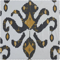 Lumiere Gold Printed Cotton Twill Swatch - HalfPriceDrapes.com