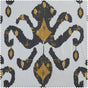 Lumiere Gold Emblem Printed Cotton Swatch