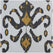 Lumiere Gold Emblem Printed Cotton Swatch