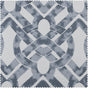 Celtic Blue Geometric Printed Cotton Swatch