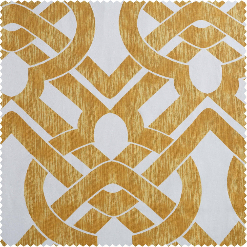 Celtic Gold Printed Cotton Swatch - HalfPriceDrapes.com