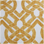Celtic Gold Geometric Printed Cotton Swatch