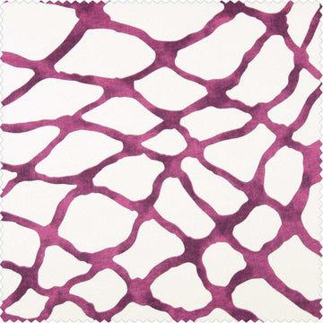 Ellis Pink Printed Cotton Swatch - HalfPriceDrapes.com
