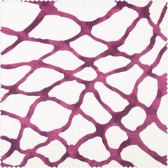 Ellis Pink Abstract Printed Cotton Custom Curtain