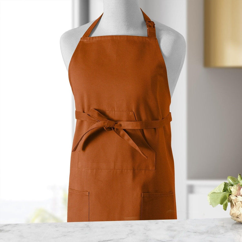 Bombay Rust Solid Cotton Apron - HalfPriceDrapes.com