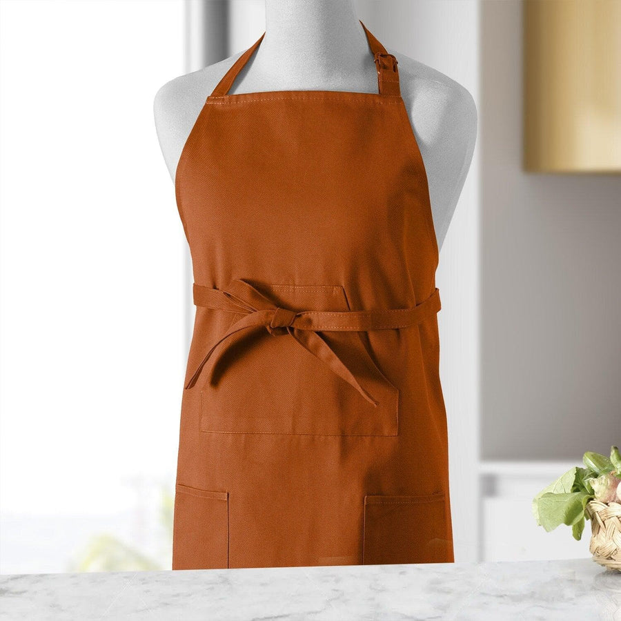 Bombay Rust Solid Cotton Apron - HalfPriceDrapes.com