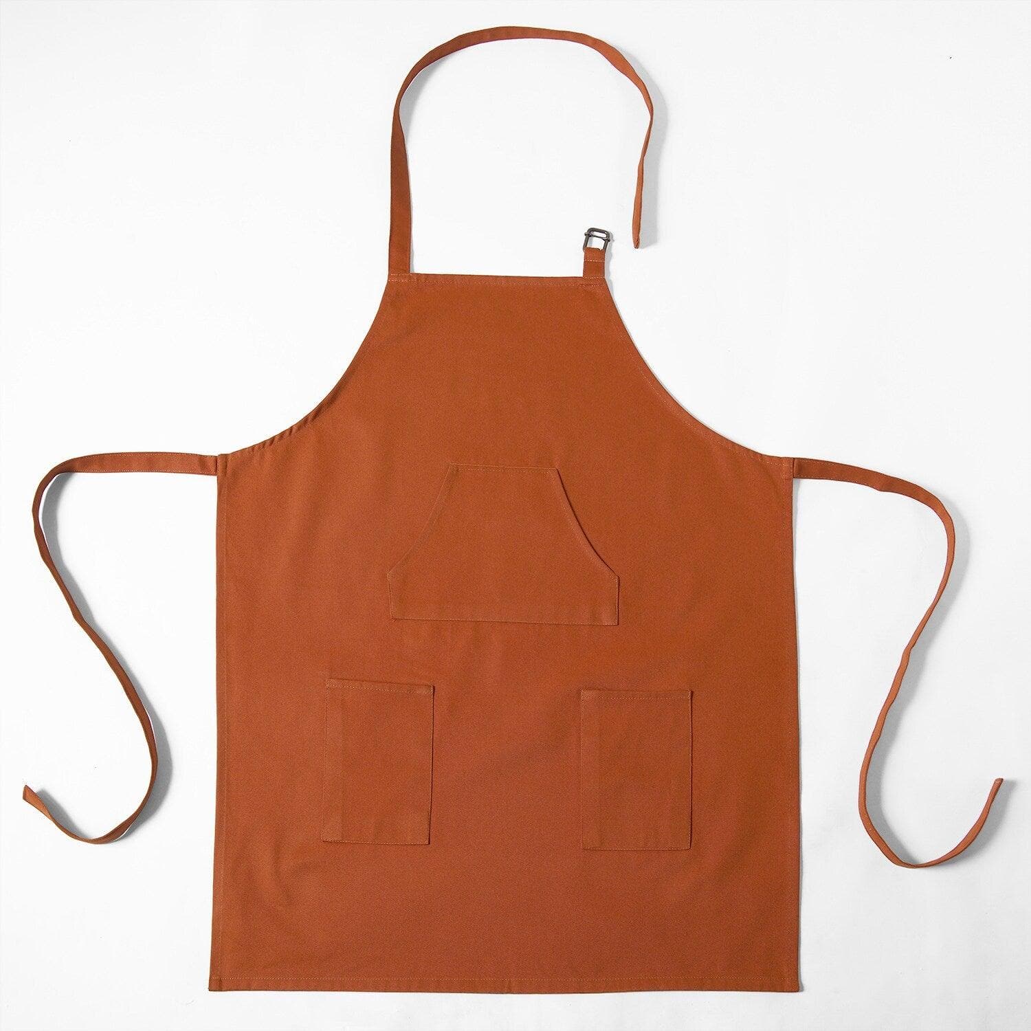 Bombay Rust Solid Cotton Apron - HalfPriceDrapes.com