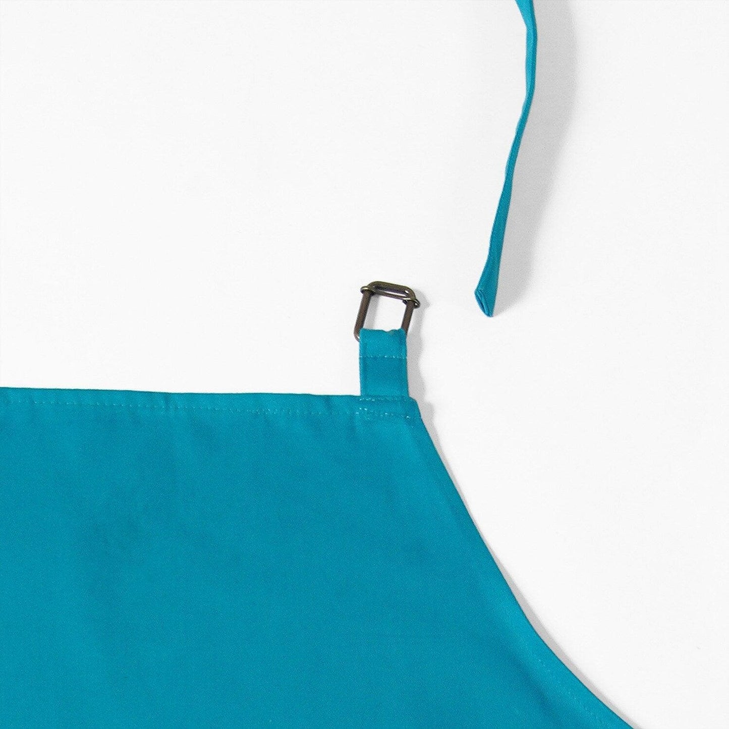 Capri Teal Solid Cotton Apron - HalfPriceDrapes.com