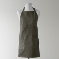 River Rock Grey Solid Cotton Apron - HalfPriceDrapes.com