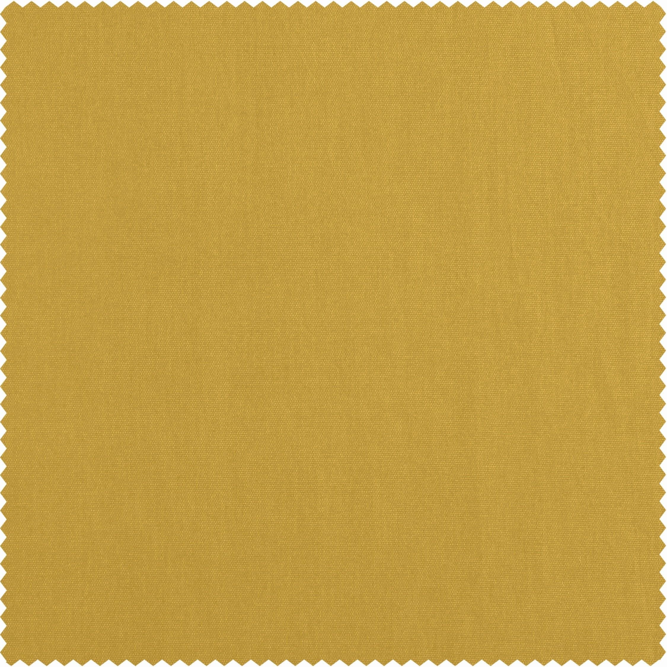Mustard Yellow Solid Cotton Twill Room Darkening Curtain