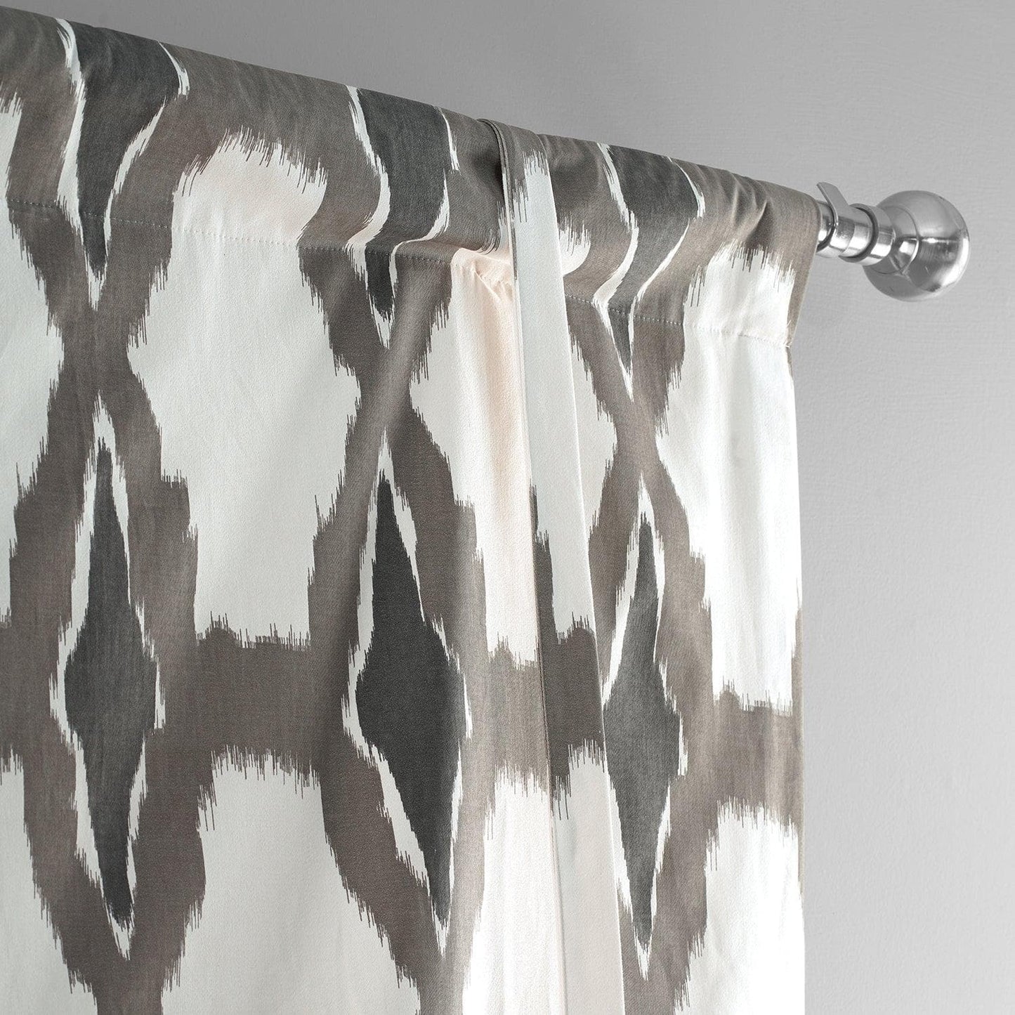 Sorong Beige Printed Cotton Tie-Up Window Shade - HalfPriceDrapes.com