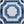 Mecca Blue Geometric Printed Cotton Custom Curtain