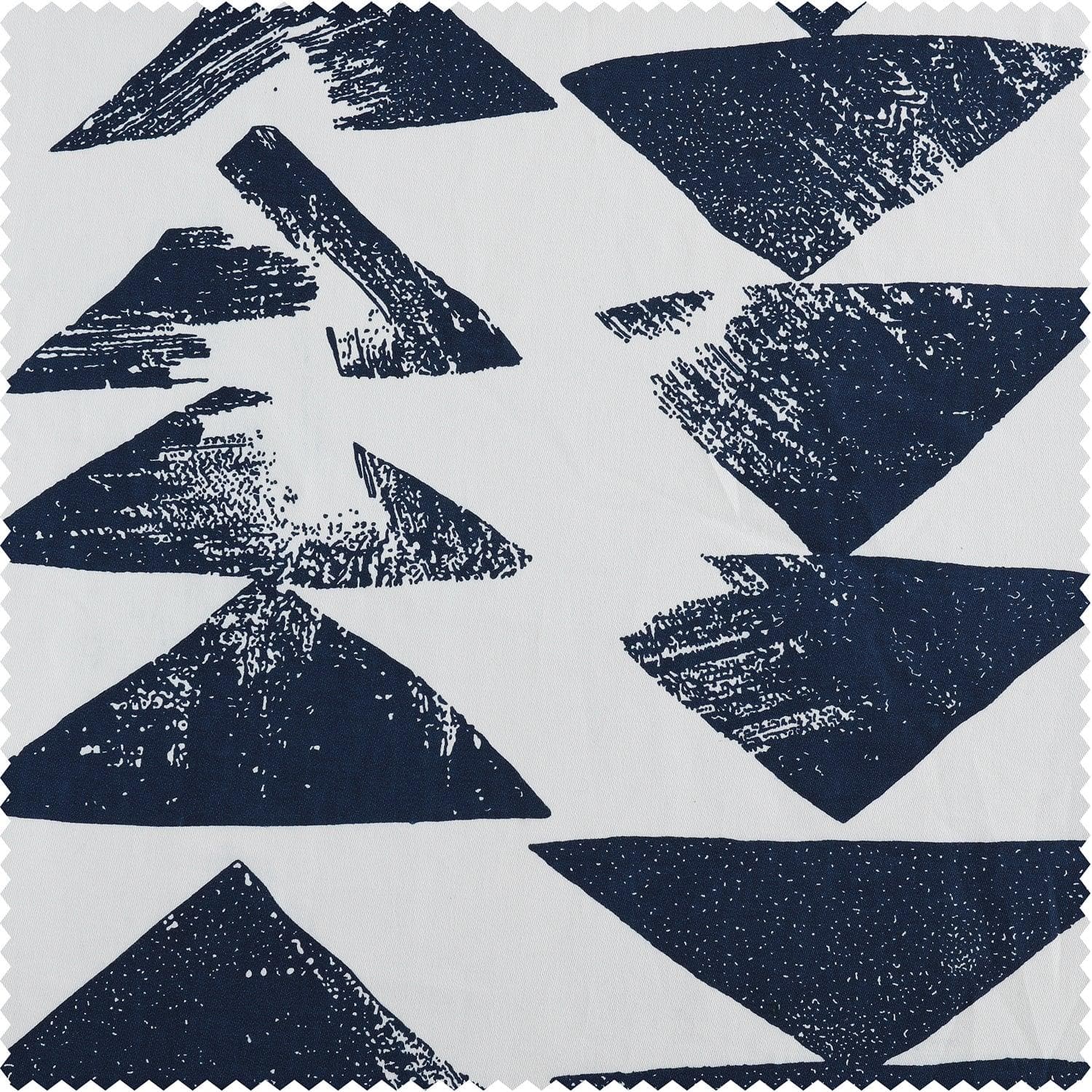 Triad Indigo Printed Cotton Swatch - HalfPriceDrapes.com