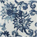 Indonesian Blue Floral Printed Cotton Room Darkening Curtain