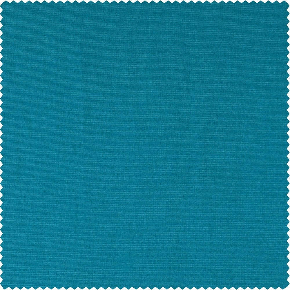 Capri Teal Solid Cotton Twill Swatch - HalfPriceDrapes.com