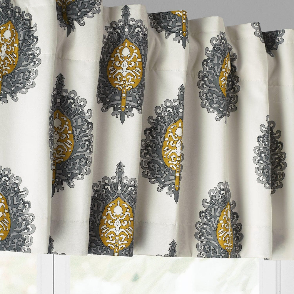 Mayan Gold Printed Cotton Window Valance - HalfPriceDrapes.com