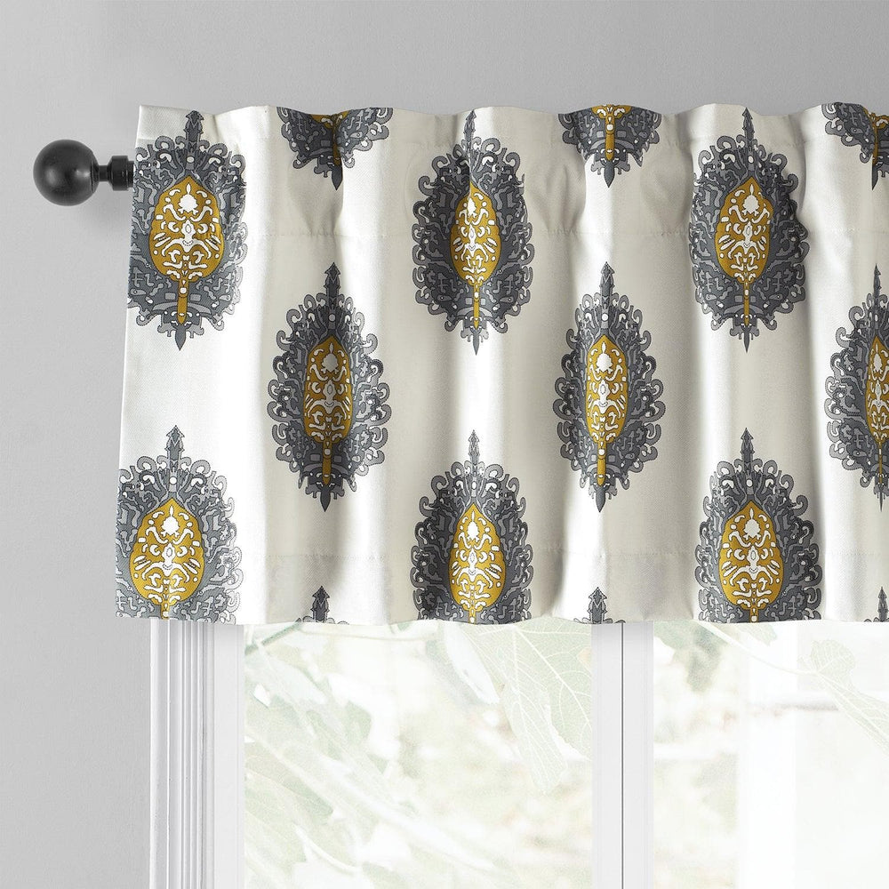 Mayan Gold Printed Cotton Window Valance - HalfPriceDrapes.com