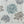 Allium Blue Grey Floral Printed Cotton Custom Curtain