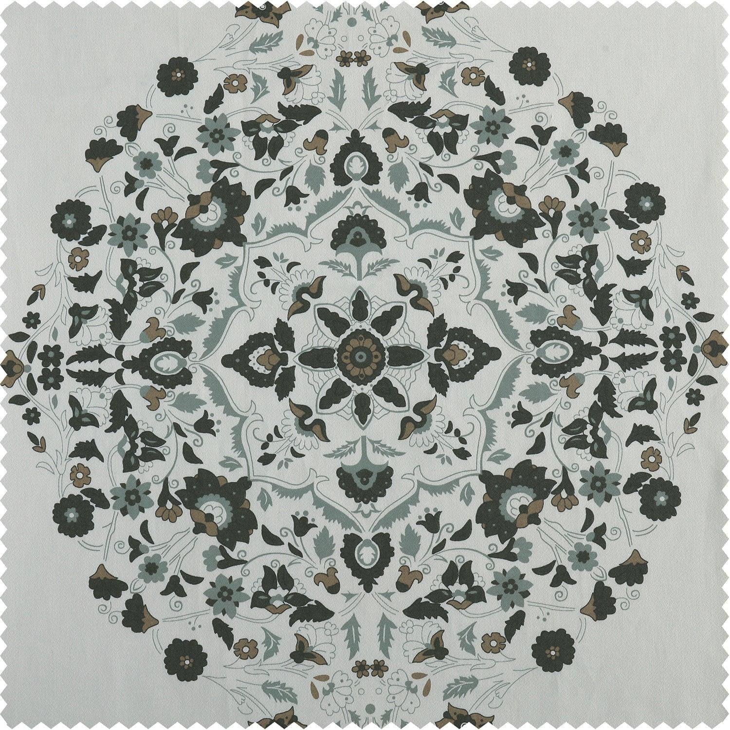 Kerala Cocoa Printed Cotton Swatch - HalfPriceDrapes.com