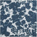 Fleur Blue Floral Printed Cotton Roman Shade