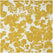 Fleur Gold Floral Printed Cotton Roman Shade