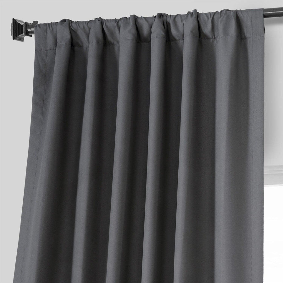 Fountain Grey Placid Thermal Hotel Blackout Curtain Pair (2 Panels)