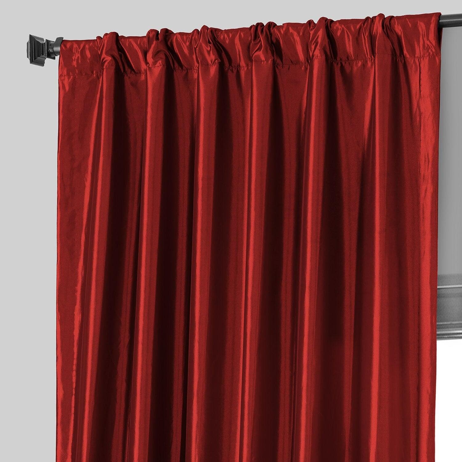Syrah Faux Silk Taffeta Blackout Curtain