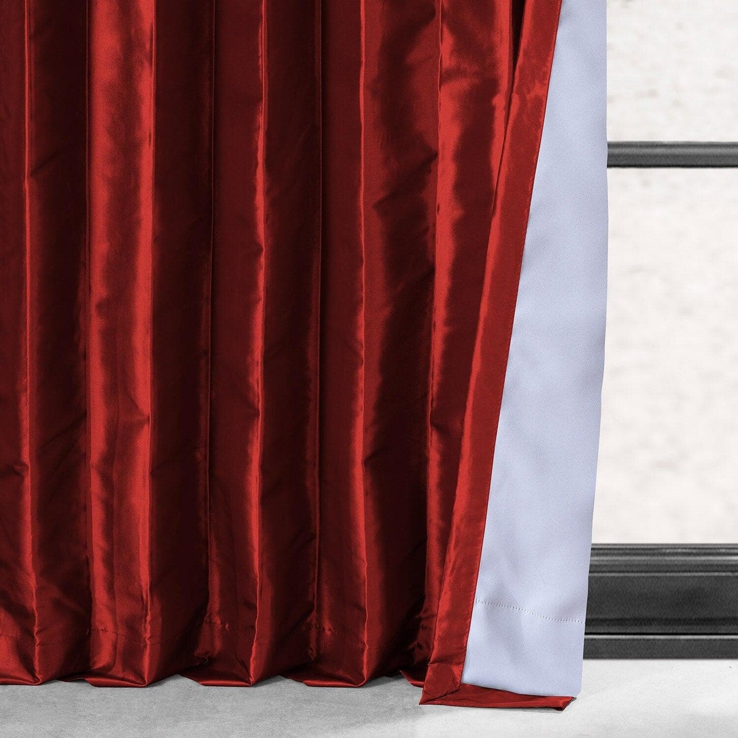 Syrah Faux Silk Taffeta Blackout Curtain