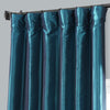 Mediterranean Solid Faux Silk Taffeta Curtain