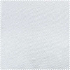 White Solid Faux Silk Taffeta Curtain