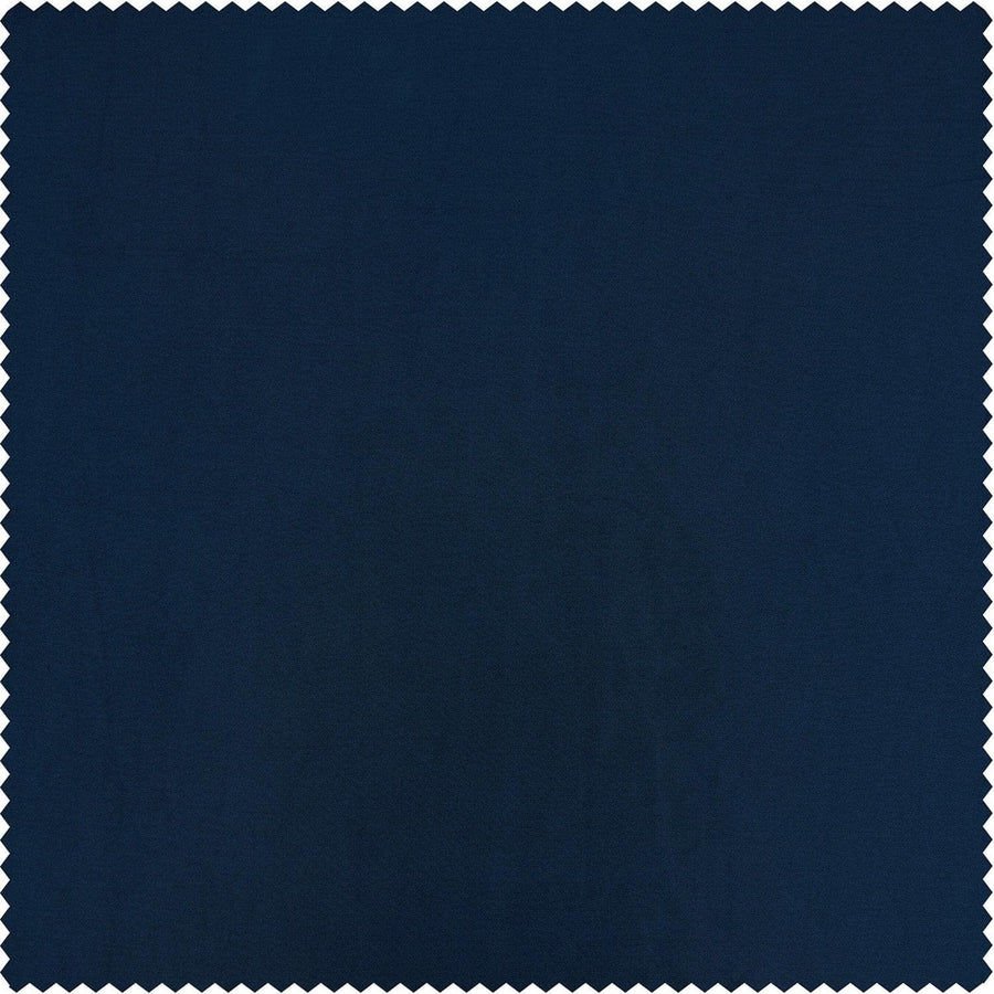 Dark Blue Solid Faux Silk Taffeta Swatch - HalfPriceDrapes.com