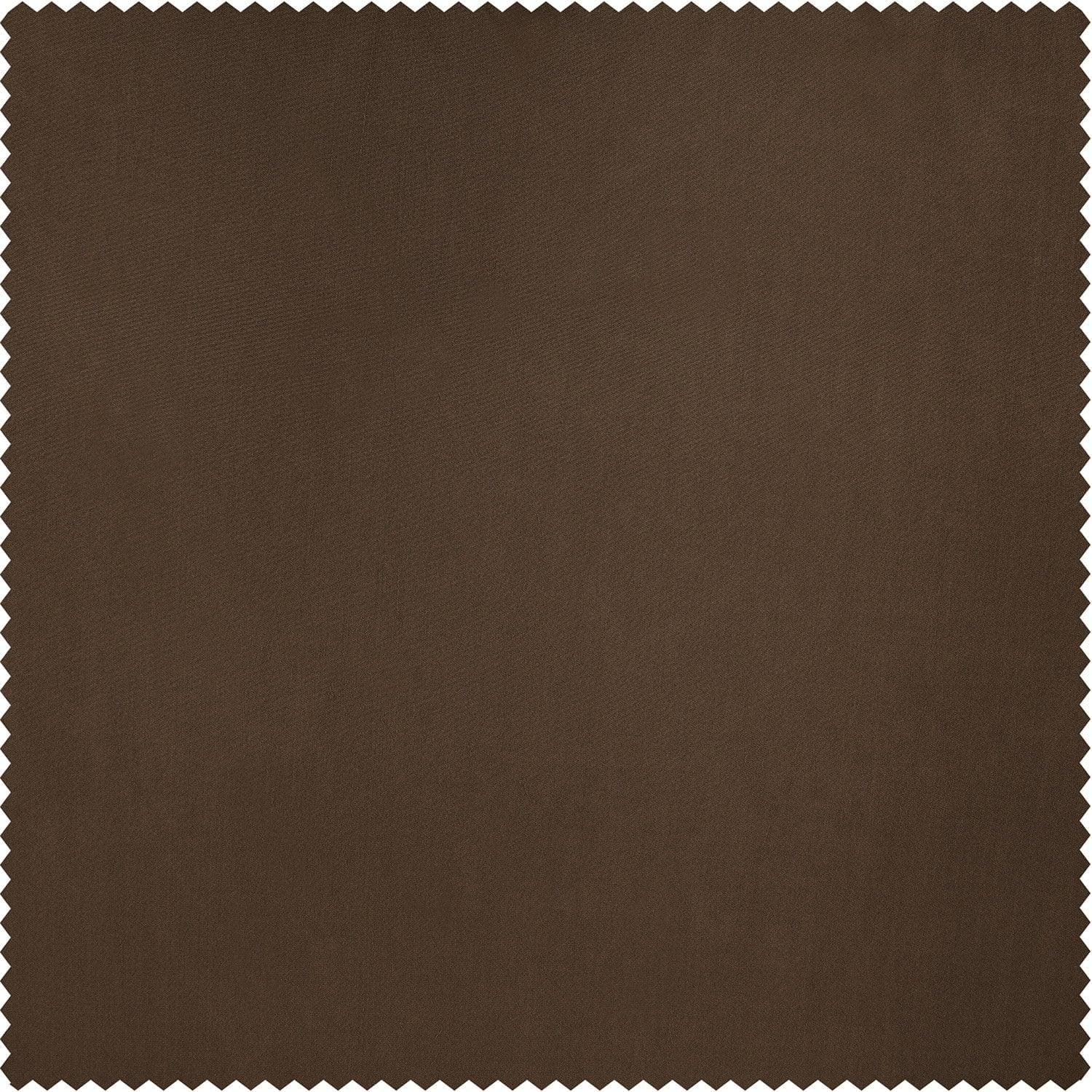 Dark Copper Brown Solid Faux Silk Taffeta Room Darkening Curtain Pair (2 Panels)