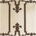 Royal Gate Off White & Brown Geometric Designer Flocked Custom Curtain