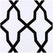 Pinnacle White & Black Geometric Designer Flocked Swatch
